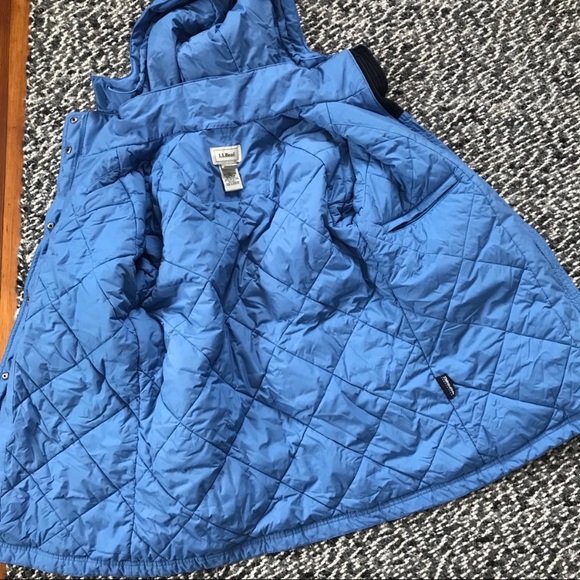 LL Bean Women’s Light Blue parka jacket M B3 - Picture 6 of 7